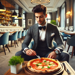 pizza al ristorante