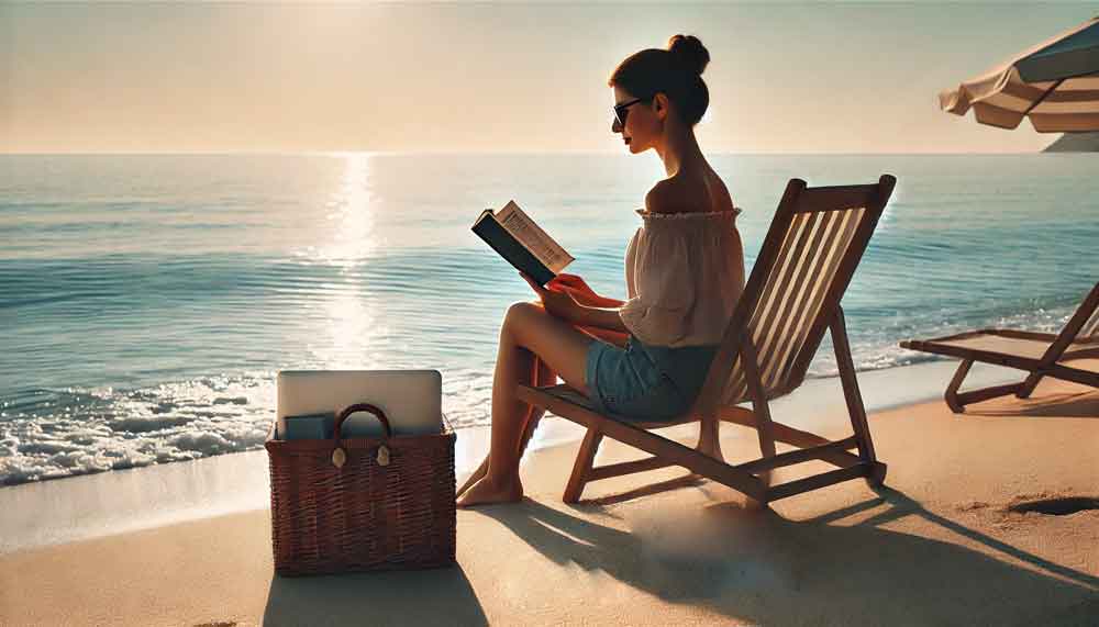 Diritto alla disconnessione - in spiaggia relax